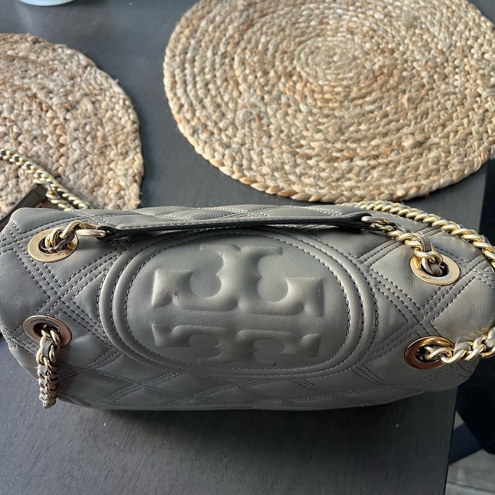 Tory Burch gray crossbody/shoulder bag USED